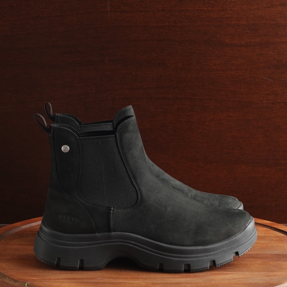 Keen Boots WMS SZ 10 BLK Kosa Chelsea Waterproof Leather Ankle Gorpcore Outdoor